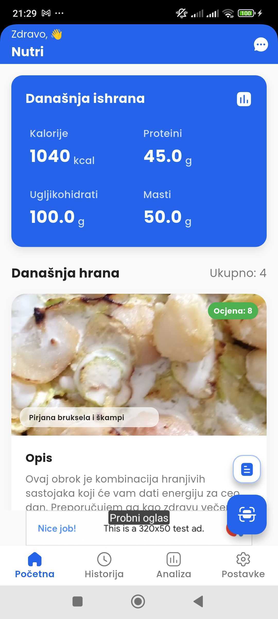 NutriApp Screenshot