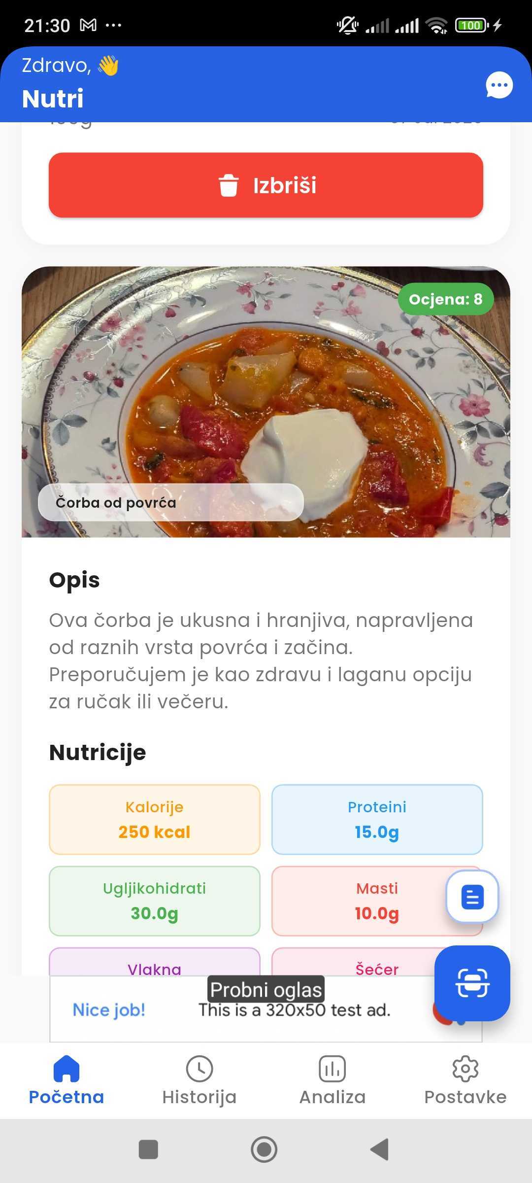 NutriApp Screenshot
